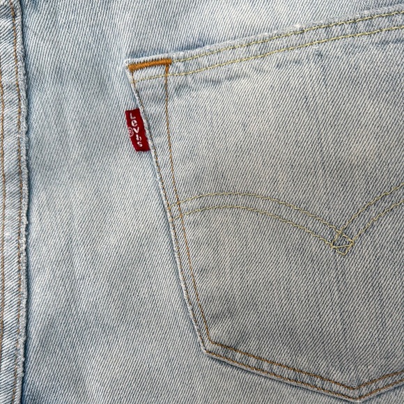 Vintage Levis button up 501 Men's Light Blue Jeans - Picture 5 of 12